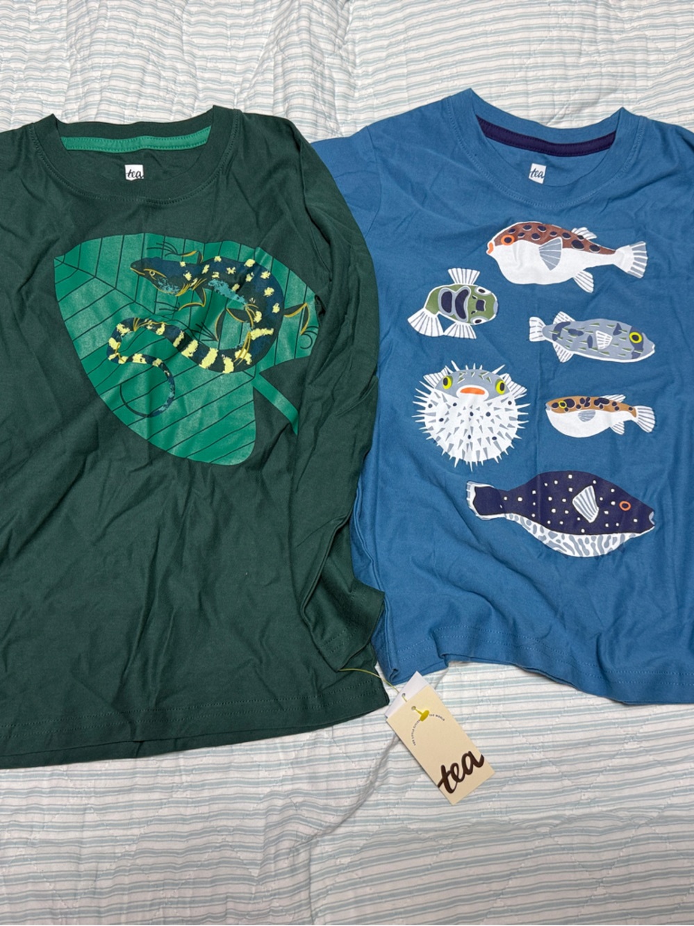 Tea Collection lot 2 Boys' Long-Sleeve Shirts NWT and NWOT